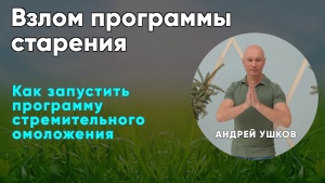 Как запустить программу стремительного омоложения.