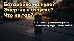 Батарейка на нуле? Энергия в отпуске? Что не так?