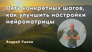 Пять конкретных шагов, как улучшить настройки нейроматрицы