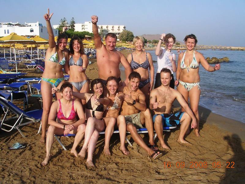 После первой утренней тренировки. Греция 2008 сентябрь