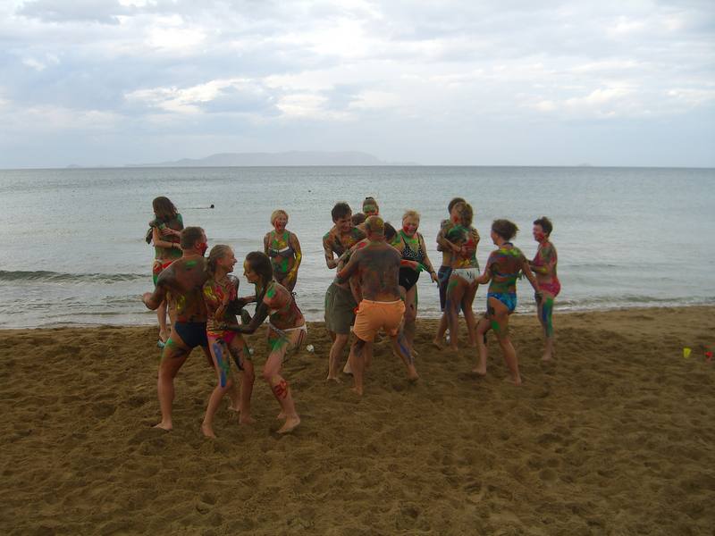 В процессе раскраски. Греция 2008 сентябрь